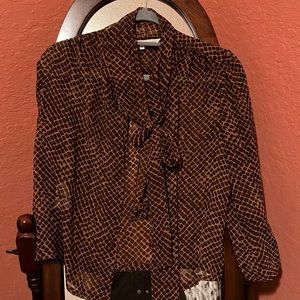 Rachel Roy blouse with a pussy bow tie